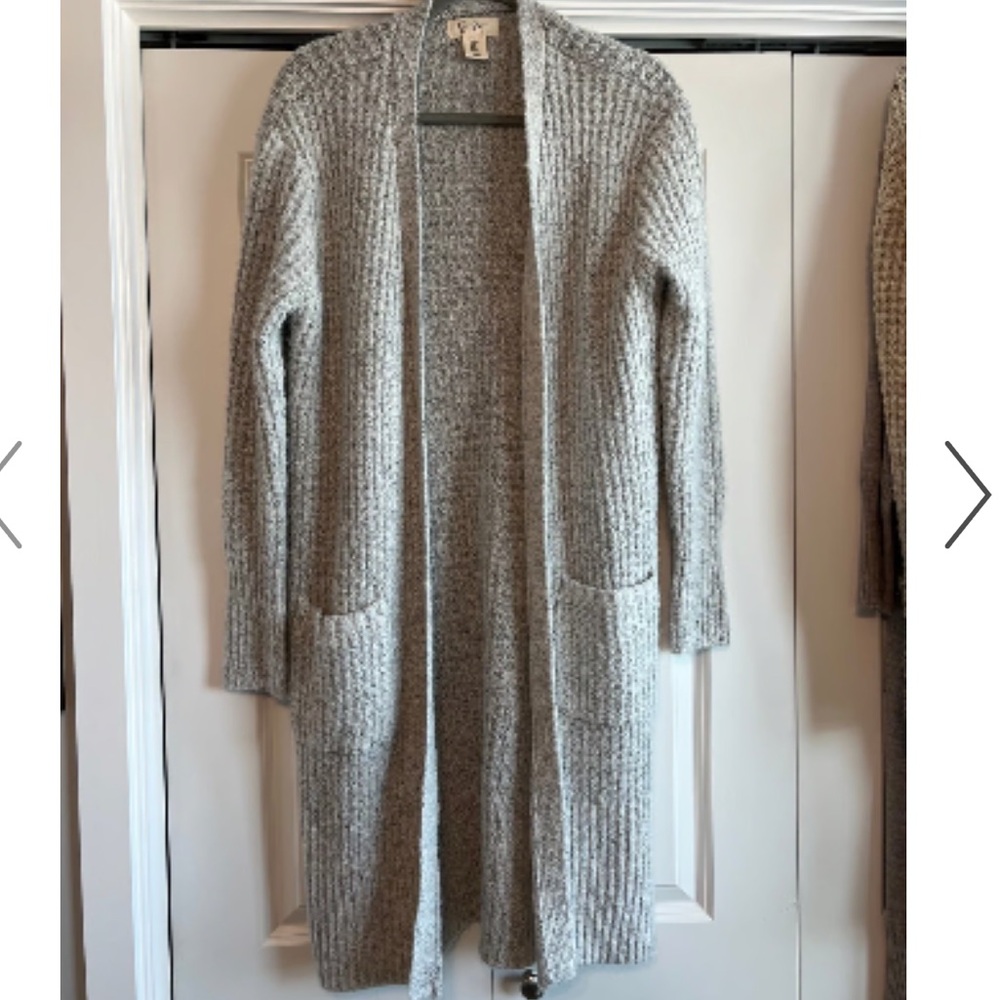 JS grey knit cardigan